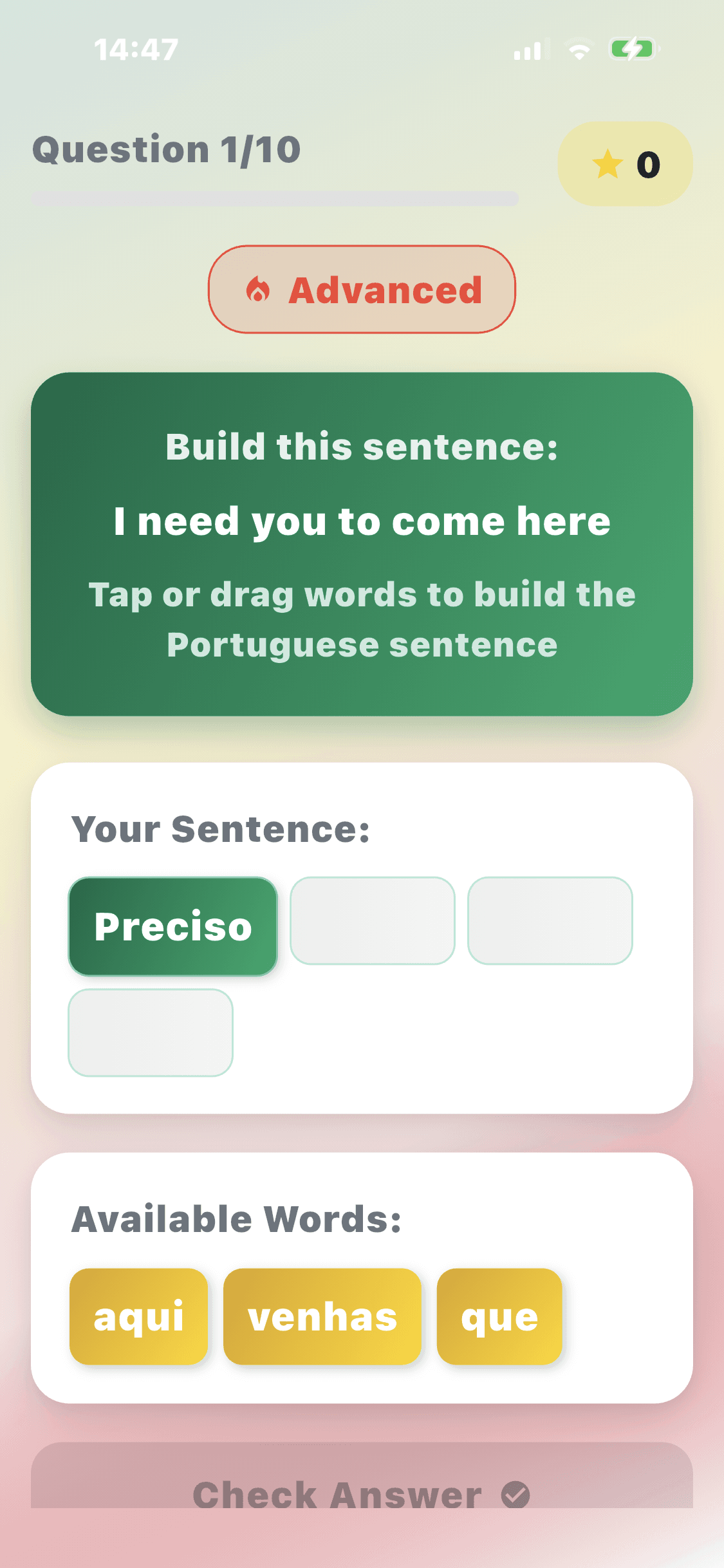 Sentence Builder